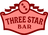 Three Star Bar logo top
